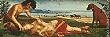 Piero di Cosimo The Death of Procris painting